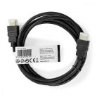 Nagy Sebességű HDMI ™ kábel Ethernet | HDMI™ Csatlakozó | HDMI™ Csatlakozó | 1080p@60Hz | 10.2 Gbps | 2.00 m | Kerek | PVC | Fekete | Papírfüles