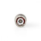 BNC csatlakozó | Egyenes | Dugasz | Nikkelezett | 50 Ohm | Bilincs | Bemenő kábel átmérő: 7.0 mm | Acél | Ezüst | 25 db | Műanyag Zacskó