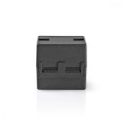 ferritszűrős | 12 mm | ABS | Fekete | 25 db | Műanyag Zacskó