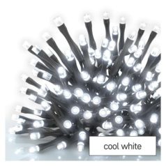   Standard LED sorolható karácsonyi füzér, 10 m, kültéri és beltéri, hideg fehér