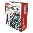 Standard LED sorolható karácsonyi füzér, 10 m, kültéri és beltéri, hideg fehér