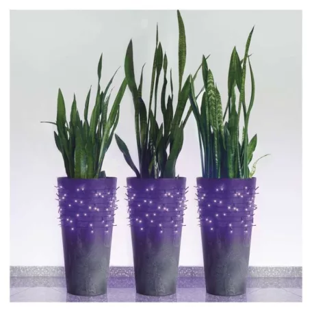 Standard LED sorolható karácsonyi füzér, 10 m, kültéri és beltéri, lila