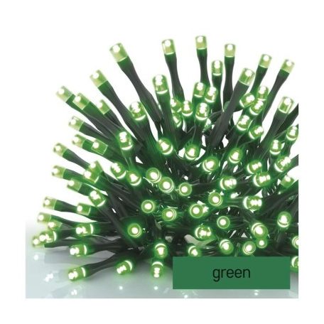 Standard LED sorolható karácsonyi füzér, 10 m, kültéri és beltéri, zöld