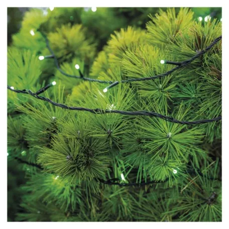 Standard LED sorolható karácsonyi füzér, 10 m, kültéri és beltéri, zöld