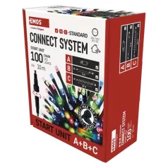   Alapkészlet Standard sorolható füzérekhez, 10 m, kültéri, többszínű, időzítő