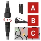 Alapkészlet Standard sorolható füzérekhez, 10 m, kültéri, többszínű, időzítő