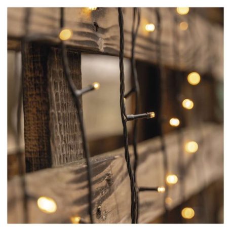 Standard LED sorolható karácsonyi füzér, 5 m, kültéri és beltéri, meleg fehér