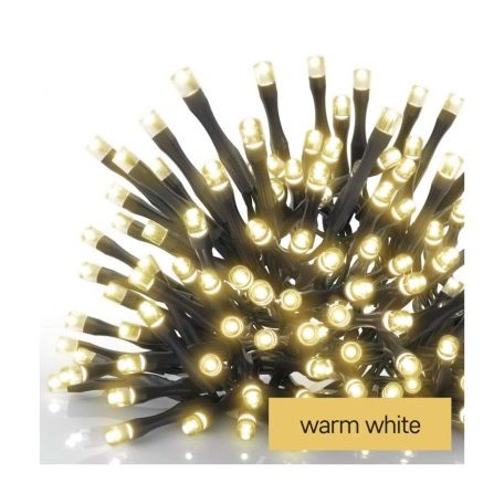Standard LED sorolható karácsonyi füzér, 10 m, kültéri és beltéri, meleg fehér