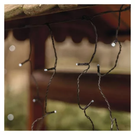 Standard LED sorolható karácsonyi füzér – jégcsapok, 2,5 m, kültéri, hideg fehér