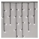 Standard LED sorolható karácsonyi füzér – jégcsapok, 2,5 m, kültéri, hideg fehér