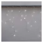 Standard LED sorolható füzér, villogó – jégcsapok, 2,5 m, kültéri, hideg fehér