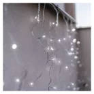 Standard LED sorolható füzér, villogó – jégcsapok, 2,5 m, kültéri, hideg fehér