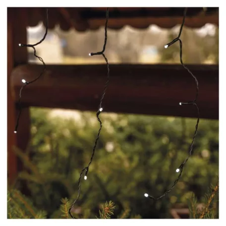 EMOS CNT Kezdő készlet – jégcsapok 2,5m 100LED IP44 12W, hideg fehér, időz.