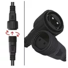 EMOS CNT Kezdő készlet – jégcsapok 2,5m 100LED IP44 12W, hideg fehér, időz.