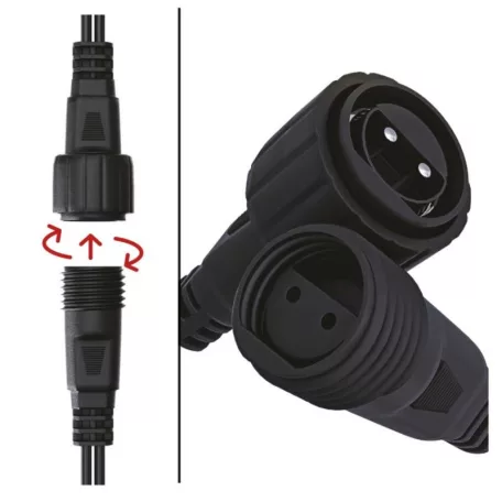 EMOS CNT Kezdő készlet – jégcsapok 2,5m 100LED IP44 12W, hideg fehér, időz.