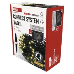   Standard LED sorolható karácsonyi füzér – háló, 1,5x2 m, kültéri, meleg fehér