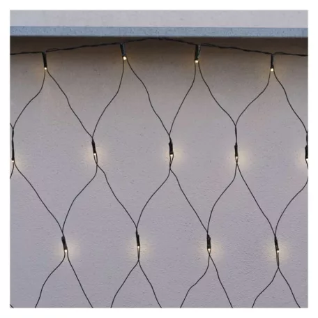Standard LED sorolható karácsonyi füzér – háló, 1,5x2 m, kültéri, meleg fehér