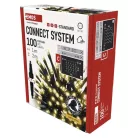 Standard LED sorolható karácsonyi füzér – fényfüggöny, 1x2 m, kültéri, meleg fehér