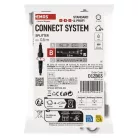 Elosztó sorolható Standard fény füzérekhez, fekete, 0,5 m, kültéri és beltéri