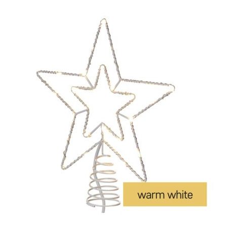 Standard LED sorolható karácsonyi csillag, 28,5 cm, kültéri és beltéri, meleg fehér