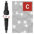 Profi LED sorolható füzér, fehér, 5 m, kültéri és beltéri, hideg fehér