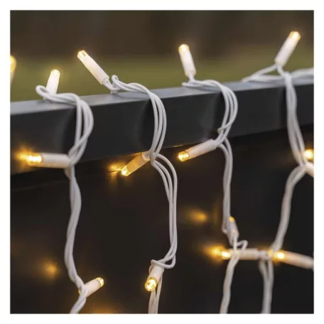 Profi LED sorolható füzér, fehér, 5 m, kültéri és beltéri, meleg fehér