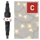 Profi LED sorolható füzér, fehér, 5 m, kültéri és beltéri, meleg fehér