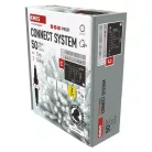 Profi LED sorolható füzér, villogó, fehér – jégcsapok, 3 m, kültéri, hideg fehér