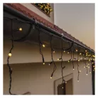 Profi LED sorolható füzér, villogó – jégcsapok, 3 m, kültéri, meleg/hideg fehér