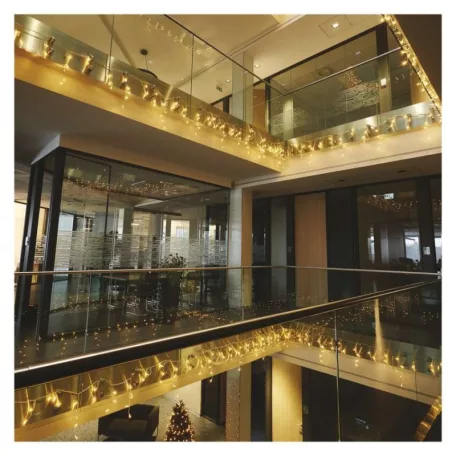 Profi LED sorolható füzér, villogó, fehér – jégcsapok, 3 m, kültéri, meleg/hideg fehér