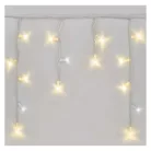 Profi LED sorolható füzér, villogó, fehér – jégcsapok, 3 m, kültéri, meleg/hideg fehér