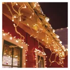 Profi LED sorolható füzér, fehér – jégcsapok, 3 m, kültéri, meleg fehér