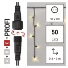 Profi LED sorolható füzér, villogó – jégcsapok, 3 m, kültéri, meleg fehér