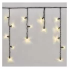 Profi LED sorolható füzér, villogó – jégcsapok, 3 m, kültéri, meleg fehér