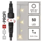 Profi LED sorolható füzér, villogó – jégcsapok, 3 m, kültéri, meleg fehér