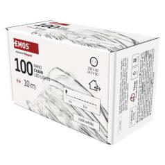   LED karácsonyi nano fényfüzér, ezüst, 10 m, kültéri és beltéri, hideg fehér, időzítő