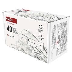   LED karácsonyi nano fényfüzér, ezüst, 4 m, kültéri és beltéri, hideg fehér, időzítő