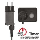 LED karácsonyi nano fényfüzér, zöld, 7,5 m, kültéri és beltéri, hideg fehér, időzítő