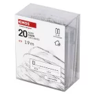 LED karácsonyi nano fényfüzér, 1,9 m, 2x AA, beltéri, hideg fehér, időzítő