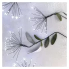 LED fényfüzér – fürtök, nano, 8 m, beltéri, hideg fehér, időzítő