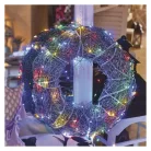 LED karácsonyi nano fényfüzér, zöld, 7,5 m, kültéri és beltéri, többszínű, időzítő