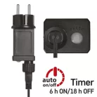 LED karácsonyi nano fényfüzér, zöld, 7,5 m, kültéri és beltéri, többszínű, időzítő