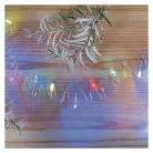 LED karácsonyi nano fényfüzér, 1,9 m, 2x AA, beltéri, többszínű, időzítő