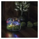 LED karácsonyi nano fényfüzér, 1,9 m, 2x AA, beltéri, többszínű, időzítő