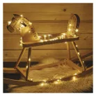 LED karácsonyi nano fényfüzér, réz, 4 m, kültéri és beltéri, meleg fehér, időzítő