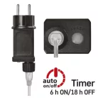 LED karácsonyi nano fényfüzér, réz, 4 m, kültéri és beltéri, meleg fehér, időzítő