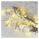 LED karácsonyi nano fényfüzér, zöld, 7,5 m, kültéri és beltéri, meleg fehér, időzítő