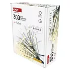 LED fényfüzér – fürtök, nano, 5,2 m, beltéri, meleg fehér, időzítő