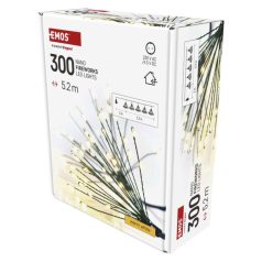   LED fényfüzér – fürtök, nano, 5,2 m, beltéri, meleg fehér, időzítő