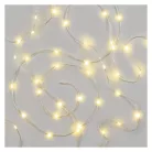 LED karácsonyi drop fényfüzér, 16 m, kültéri és beltéri, meleg fehér, időzítő
